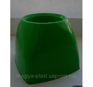 Пластиковая квадратная подставка под ершик для унитаза (цвет мраморный)