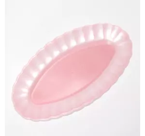 Пластмассовая овальная тарелка для подачи блюд из рыбы 24см х 16см (разные цвета)