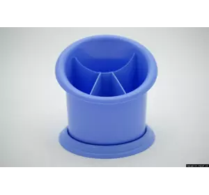 Пластиковая подставка-сушка для столовых приборов "Пенек" (голубой цвет)