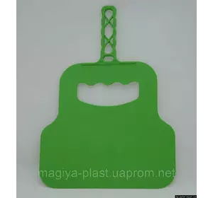 Лопатка-веер для раздувания углей с удобной ручкой 30см х 21см (зеленый цвет)
