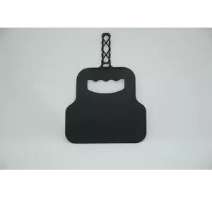 Лопатка-веер для раздувания углей с удобной ручкой 30см х 21см (черный цвет)
