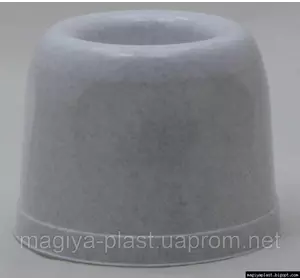 Пластиковая круглая подставка под ершик для унитаза (мраморный цвет)