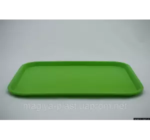Пластиковый прямоугольный поднос (салатовый цвет)