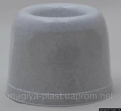 Ершик для унитаза: круглая чаша (подставка) отдельно (мраморный цвет)