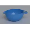 Пластмассовая миска для смешивания 1.5л с удобной ручкой и носиком-сливом (голубой цвет)