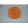 Пасхальная пластмассовая фигурная тарелка-подставка на 12 яиц и праздничный кулич Ø24 см (оранжевый цвет)