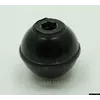 Пластмассовая круглая барашковая ручка с резьбой М8 из переработанных полимеров (черный цвет)