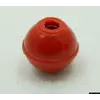 Пластмассовая круглая барашковая ручка с резьбой М8 из переработанных полимеров (красный цвет)
