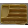 Пластиковый прямоугольный лоток-вкладыш в шуфлядку для столовых приборов 34см х 26см (бежевый цвет) Пластиковый прямоугольный лоток-вкладыш в шуфлядку для столовых приборов 34см х 26см (бежевый цвет)