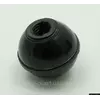 Пластмассовая круглая барашковая ручка с резьбой М10 из переработанных полимеров (черный цвет)
