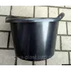 Круглый хозяйственный (строительный) таз на 10л Ø33 см с ручками из переработанного пластика (черный цвет) Круглый хозяйственный (строительный) таз на 10л Ø33 см с ручками из переработанного пластика (черный цвет)
