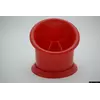 Пластиковая подставка-сушка для столовых приборов "Пенек" (красный цвет)