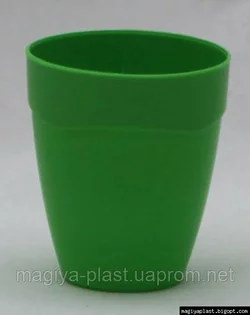 Пластиковый стакан 150 мл "пикник" с ободком с наружной стороны (разные цвета)