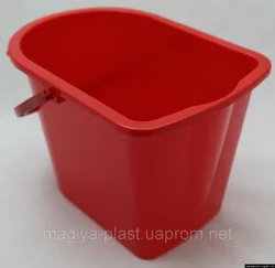 Фигурное пластмассовое ведро 14л для мопа и швабры с удобным носиком-сливом (разные цвета) Фигурное пластмассовое ведро 14л для мопа и швабры с удобным носиком-сливом (разные цвета)