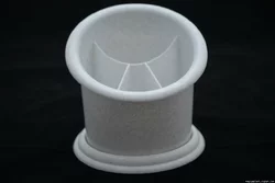 Пластиковая подставка-сушка для столовых приборов "Пенёк" (мраморный цвет)