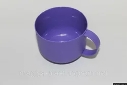 Пластмассовая кружка "бочка" 500 мл (сиреневый цвет)