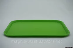 Пластиковый прямоугольный поднос (салатовый цвет)