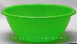 Пластиковая круглая миска 4л Ø30см (разные цвета)