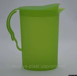 Пластиковый кувшин 2.2л с крышкой (зеленого цвета)
