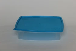 Пластиковый прямоугольный контейнер (лоток) 1.5л "Европейский" с жесткой крышкой (разные цвета крышки)
