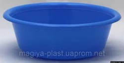 Пластиковая круглая миска 2.2л Ø23см (разные цвета)