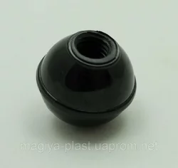 Пластмассовая круглая барашковая ручка с резьбой М12 из переработанных полимеров (ченый цвет) Пластмассовая круглая барашковая ручка с резьбой М12 из переработанных полимеров (ченый цвет)