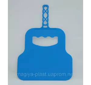 Лопатка-веер для раздувания углей с удобной ручкой 30см х 21см (голубой цвет)