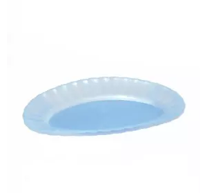Пластмассовая овальная тарелка для подачи блюд из соленой рыбы 19см х 11см (разные цвета)
