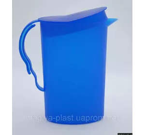 Пластиковый кувшин 2.2л с крышкой (синего цвета)