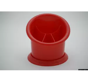 Пластиковая подставка-сушка для столовых приборов "Пенек" (красный цвет)