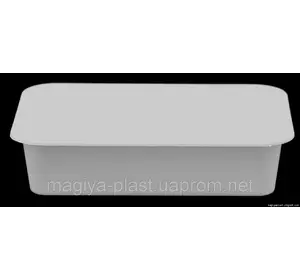 Пластиковый прямоугольный контейнер (лоток) "гастоемкость" 1.8 л с жесткой крышкой (натуральный цвет крышки) Пластиковый прямоугольный контейнер (лоток) "гастоемкость" 1.8 л с жесткой крышкой (натуральный цвет крышки)